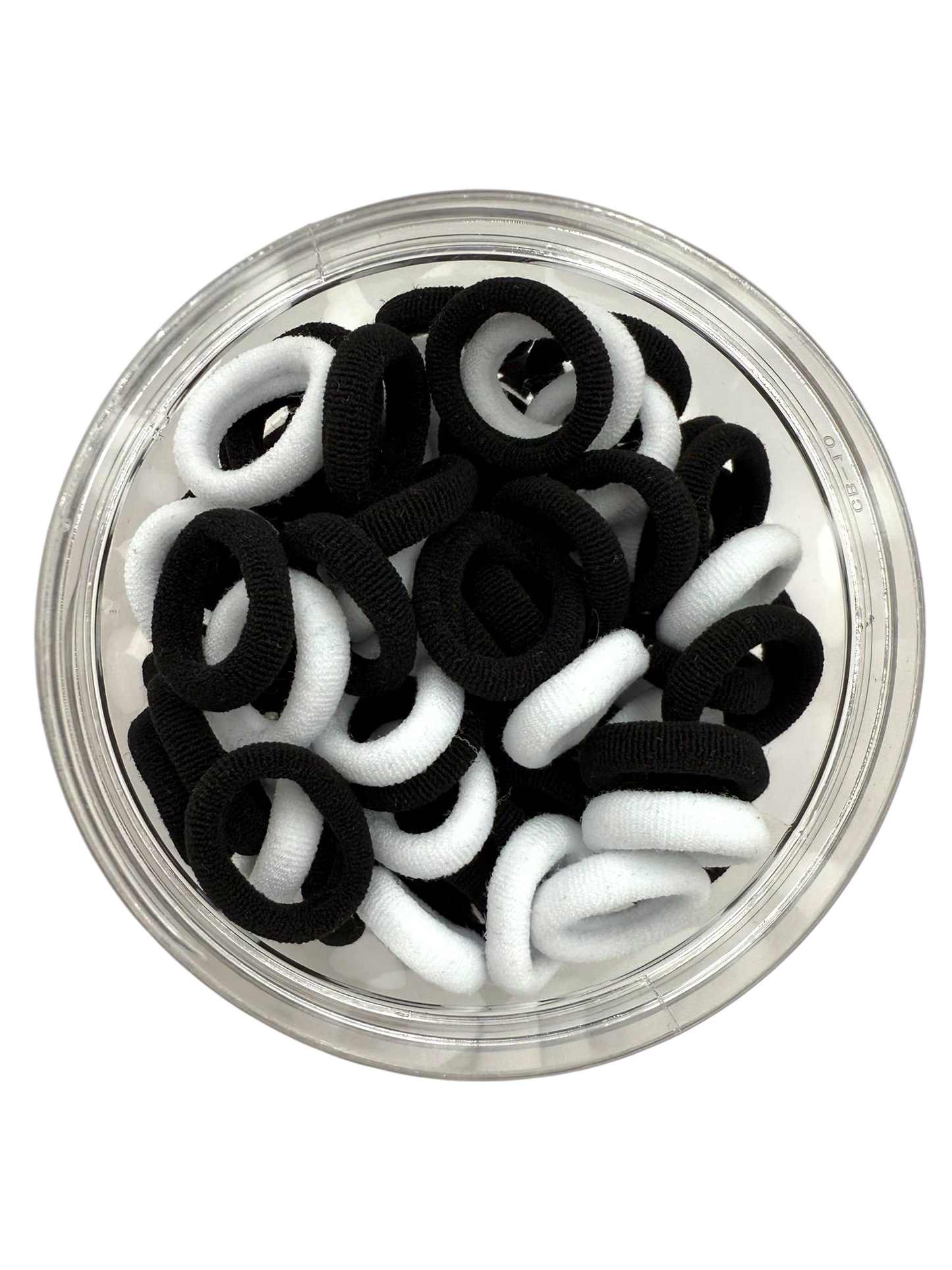 100-Small non elastic hair ties