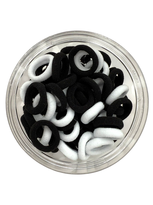 100-Small non elastic hair ties