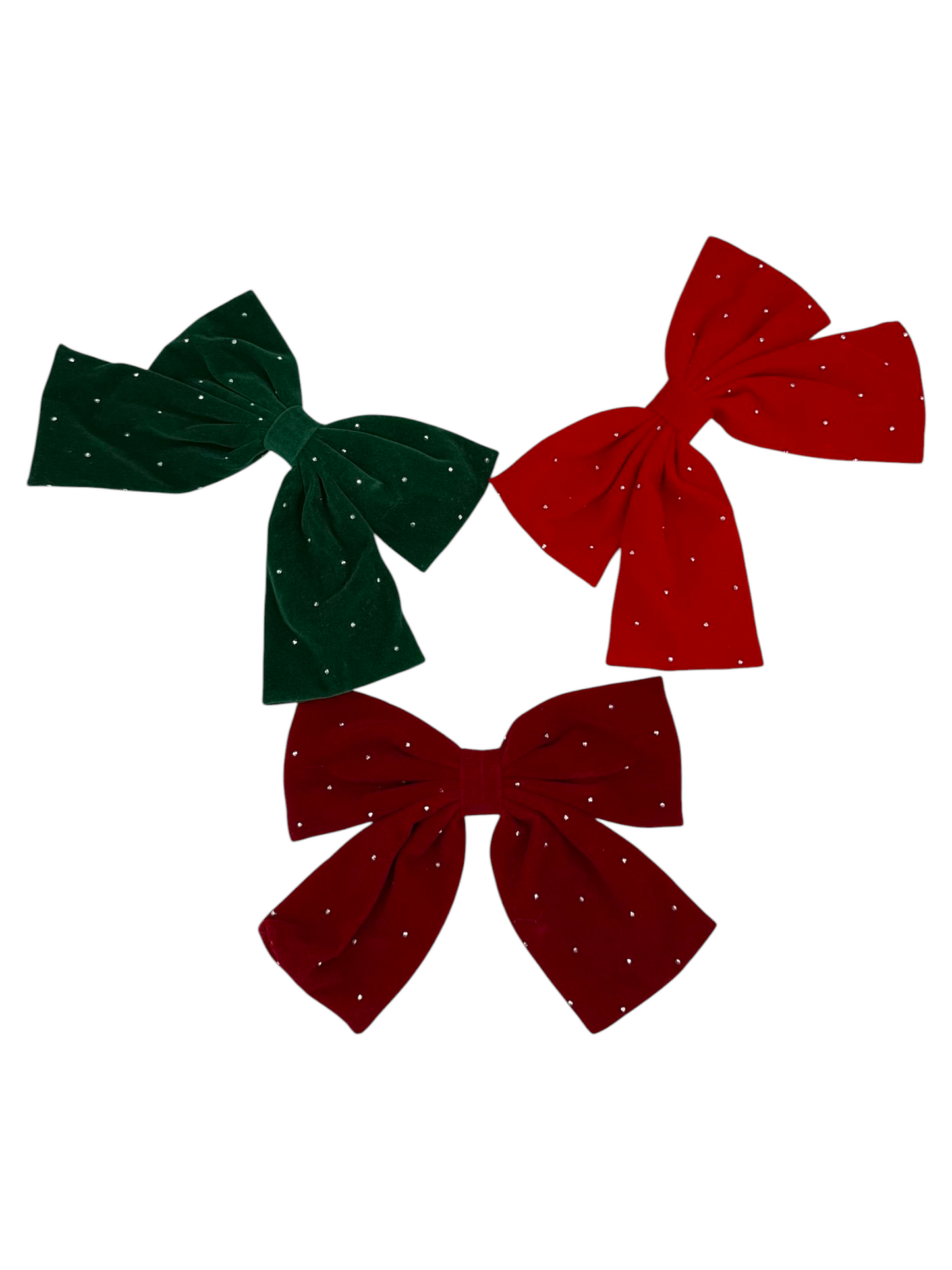 Red & Green Bling Bows