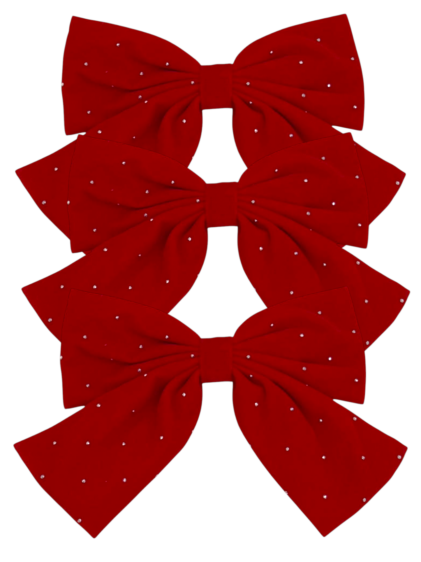 Red & Green Bling Bows