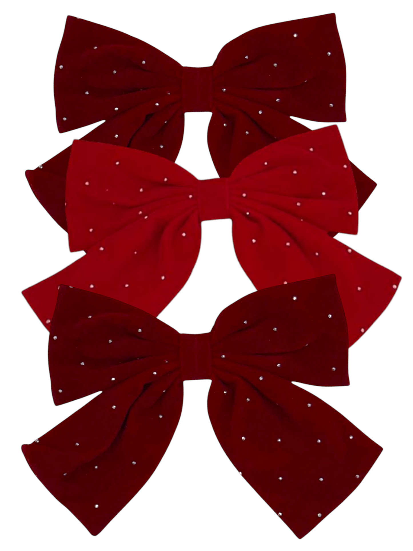 Red & Green Bling Bows