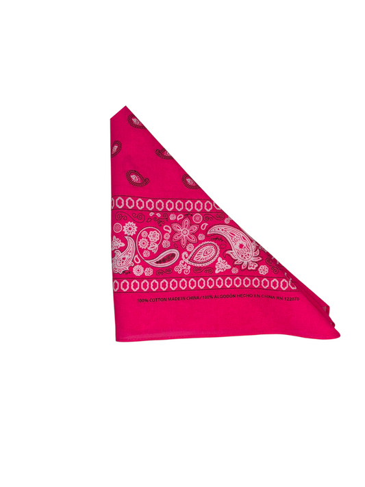 Hot Pink Bandanna XXL