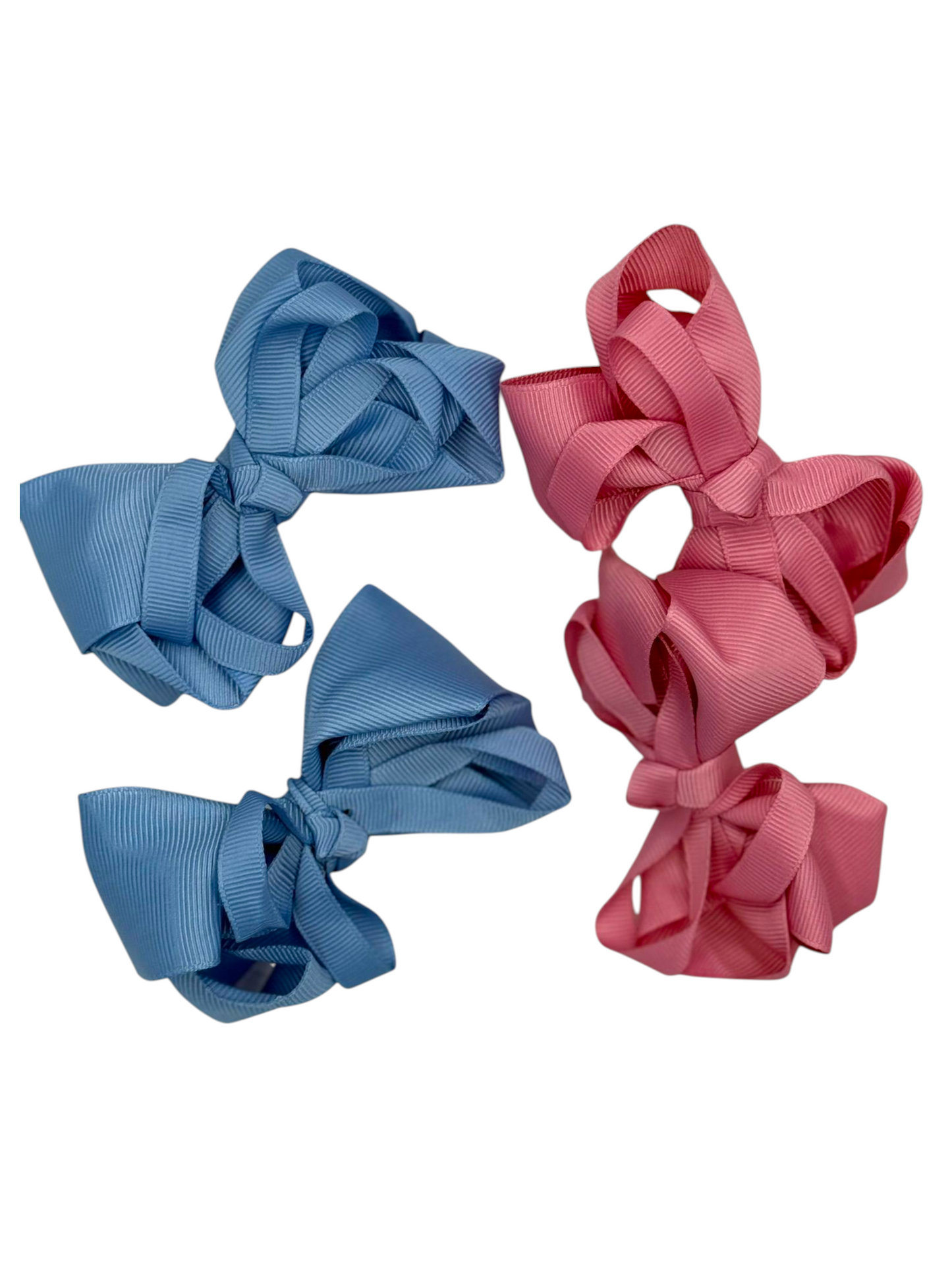 Dual Color small bows- 4 pack set