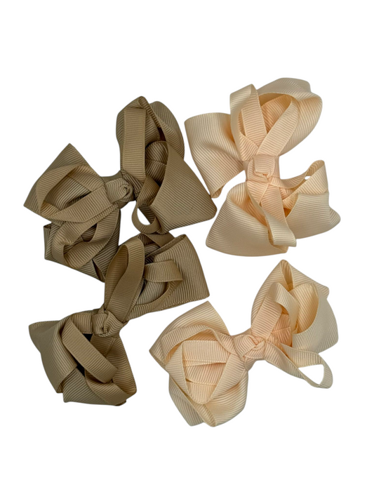 Dual Color small bows- 4 pack set